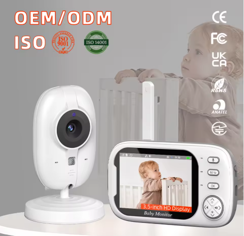 Super Monitor de bebé de 720p con cámara nuevo VB603 inalámbrico 3,5 pulgadas 2,4G conversación bidireccional Teléfono de bebé sonido de llanto detección de temperatura Monitor de bebé